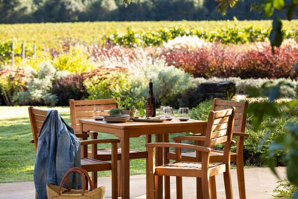 furniture, outdoor furniture, table, outdoor table, chair, hardwood